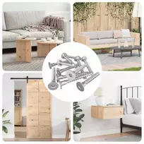 Confirmat varžtai 5000 pcs Sidabro Metalas