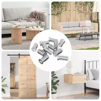 Varžtas 10909 pcs Sidabro M6 x 12 mm Geležis