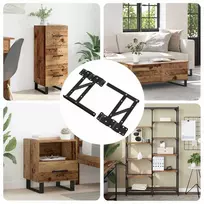 Lovos kėlimo mechanizmas 12 vnt. Juoda 340 x 95 x 40 mm Geležis