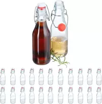 Relaxdays Stikliniai buteliai, 250 ml