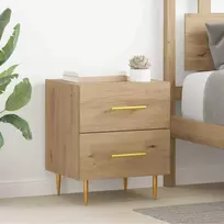 Šalia lovos spintelė 2 pcs Amatininkų ąžuolas 40 x 35 x 47,5 cm