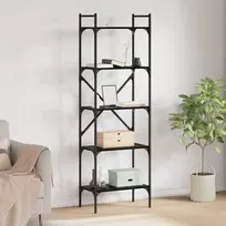 Knygų lentyna 5 aukštų 56 x 32 x 174 cm Apdirbta mediena