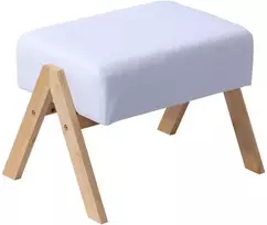 Relaxdays Pufas iš bambuko ir audinio