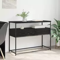 Konsolinis stalas Juodas ąžuolas 100 x 40 x 75 cm