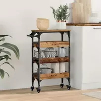 Virtuvės vežimėlis Senovinis medis 53 x 20 x 76 cm