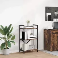 Knygų lentyna 3 aukštų 56 x 34 x 96 cm Apdirbta mediena