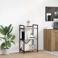 Knygų lentyna 3 aukštų 56 x 34 x 96 cm Apdirbta mediena