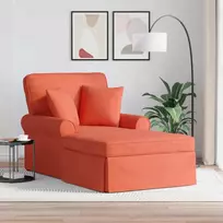 Sofa Faina su sijonu 3 vnt. Raudona oranžinė Kordūrinis audinys