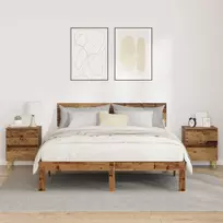 Lova spintelės su stalčių 2 pcs Senovinis medis 40 x 35 x 50 cm