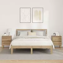 Lova spintelės 2 pcs Amatininkų ąžuolas 40 x 35 x 50 cm