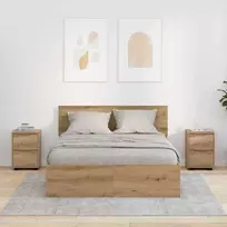 Naktiniai staliukai 2 pcs Amatininkų ąžuolas 30,5 x 30 x 43 cm