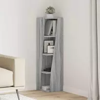 Kampinė spintelė Pilkas Sonoma 27,5x27x102cm Apdirbta mediena