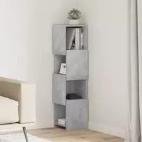 Kampinė spintelė Betono pilka 25,5x25x102cm Apdirbta mediena