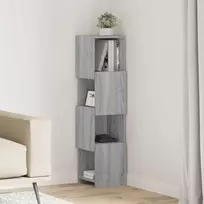 Kampinė spintelė Pilkas Sonoma 25,5x25x102cm Apdirbta mediena