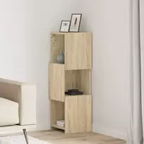 Kampinė spintelė Sonoma ąžuolas 30,5x30x95cm Apdirbta mediena