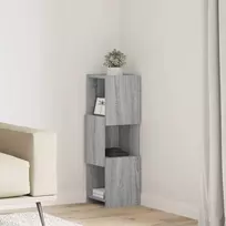 Kampinė spintelė Pilkas Sonoma 25,5x25x80cm Apdirbta mediena