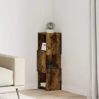 Kampinė spintelė Rūkyta ąžuolas 25,5x25x80cm Apdirbta mediena