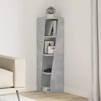 Kampinė spintelė Betono pilka 27,5x27x102cm Apdirbta mediena