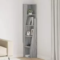 Kampinė spintelė Pilkas Sonoma 27,5x27x140cm Apdirbta mediena
