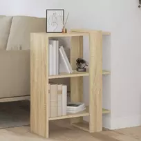 Knygų lentyna 2 aukštų 52 x 25 x 71,5 cm Apdirbta mediena