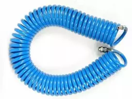 Falon Tech Spiralinė pneumatinė žarna 5mmx8mmx15m, su greitomis jungtimis, PE.
