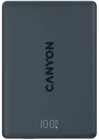 CANYON magnetic power bank OnPower 500 PD20W 5000mAh Aliuminio Interstellar Juodas