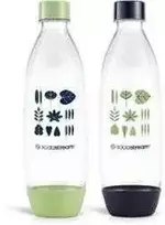 Gertuvė SodaStream FUSE bottle 2x 1 l, žalias/juodas