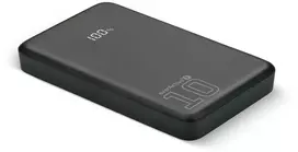 „everactive“ nešiojama įkroviklis 10 000 mAh, 1x USB, 2x USB-C, 20 W, QC4+, LCD ekranas, juodas