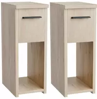 2-jų naktinių staliukų komplektas ComfortCove, rudas