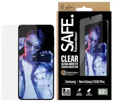Panzer Glass SAFE by PanzerGlass Ultra-Wide Fit ekrano apsauga su aplikatoriumi, skirta Samsung Galaxy S26 Plus