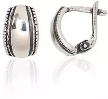 Sidabriniai auskarai anglišku užsegimu, , Praba: 925°, - 2.3 g. - 13 mm.