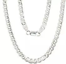 Sidabrinė grandinėlė Crandmother 4,9 mm , briaunų apdirbimas deimantu - 60 - 4,9 mm. - 18.6 g.