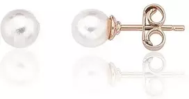Auksiniai auskarai –pusetai - 0.75 g. - 4.5 mm.