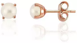 Auksiniai auskarai –pusetai - 1.14 g. - 5 mm.