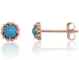 Auksiniai auskarai –pusetai - 4.5 mm. - 0.51 g.