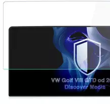 3Mk apsauga VW Golf VIII GTD „Discover Media“ (2021 m. -) - 3mk „TechWrap“ matinis centras Ekranas