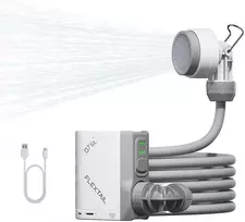 FLEXTAILGEAR nešiojamas dušo komplektas su USB-C įkrovimu, 2,2 m žarna, 2500 mAh, TINY SHOWER
