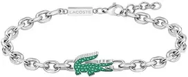Lacoste Steel bracelet with žalias crystals Arthor 2040610