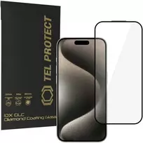 Apsauginis stiklas Tel Protect 10X HD DLC Diamond Coating skirtas Apple iPhone 15 Pro Max (envelope)
