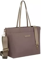Moteriška „Peterson“ nailoninė shopper rankinė, smėlio spalvos, su magnetiniu užsegimu