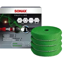 SONAX Vidutinio kietumo poliravimo padas, 85mm, 4vnt 494241