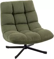 Fotelis Aosom Lounge kėdė 75x95x90 cm žalia Chenille apmušalai