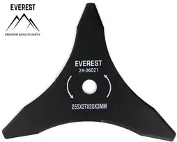 Everest Universalus pjovimo diskas 3 dantys skersmens anga 20 mm plotis 255 mm storio 3 mm