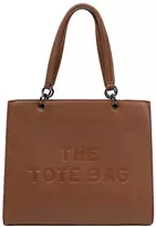 Rankinė tote tipo ruda iš natūralios odos kasdienai The Tote Bag