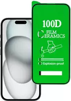 Topt Apsauginis stiklas HARD CERAMIC skirtas Apple iPhone 15 Plus Juodas