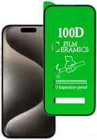 Fusion Accessories Topt Apsauginis stiklas HARD CERAMIC skirtas Apple iPhone 15 Pro Juodas