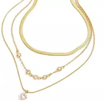 Troli Triple auksinis-plated pakabukas with zircons VJDN0308010