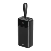 Powerbank BWOO 65W power bank 30000 mAh 2 x USB-A, 1 x Type C su wyświetlaczem LCD juoda