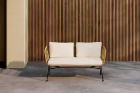 Venture Design Poilsio sofa Isola rotangas juoda smėlio spalvos
