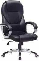 Songmics Biuro kėdė 67x67.3x116-126 cm Juoda ergonominė